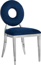 Load image into Gallery viewer, Carousel Navy Velvet Dining Chair