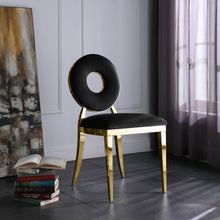 Load image into Gallery viewer, Carousel Black Velvet Dining Chair