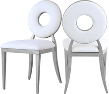 Load image into Gallery viewer, Carousel White Faux Leather Dining Chair