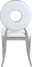 Load image into Gallery viewer, Carousel White Faux Leather Dining Chair
