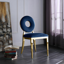 Load image into Gallery viewer, Carousel Navy Velvet Dining Chair