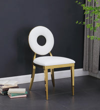 Load image into Gallery viewer, Carousel White Faux Leather Dining Chair