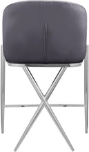 Load image into Gallery viewer, Xavier Grey Velvet Counter Stool