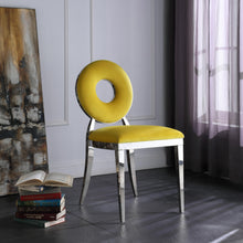 Load image into Gallery viewer, Carousel Yellow Velvet Dining Chair