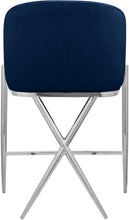 Load image into Gallery viewer, Xavier Navy Velvet Counter Stool