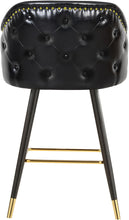 Load image into Gallery viewer, Barbosa Black Faux Leather Counter/Bar Stool