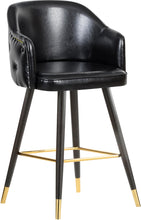 Load image into Gallery viewer, Barbosa Black Faux Leather Counter/Bar Stool