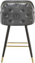 Load image into Gallery viewer, Barbosa Grey Faux Leather Counter/Bar Stool