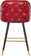 Load image into Gallery viewer, Barbosa Red Faux Leather Counter/Bar Stool