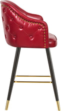 Load image into Gallery viewer, Barbosa Red Faux Leather Counter/Bar Stool