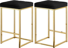 Load image into Gallery viewer, Nicola Black Velvet Stool