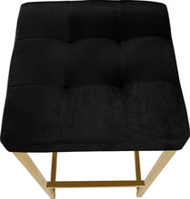 Load image into Gallery viewer, Nicola Black Velvet Stool