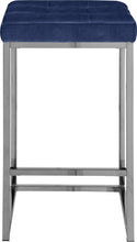 Load image into Gallery viewer, Nicola Navy Velvet Stool