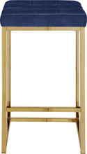 Load image into Gallery viewer, Nicola Navy Velvet Stool