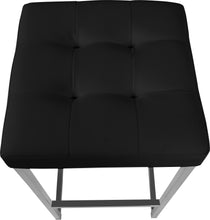 Load image into Gallery viewer, Nicola Black Faux Leather Stool