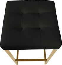 Load image into Gallery viewer, Nicola Black Faux Leather Stool