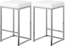 Load image into Gallery viewer, Nicola White Faux Leather Stool