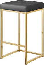 Load image into Gallery viewer, Nicola Grey Faux Leather Stool