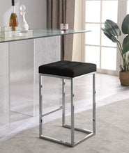 Load image into Gallery viewer, Nicola Black Faux Leather Stool