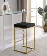 Load image into Gallery viewer, Nicola Black Faux Leather Stool