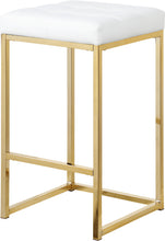 Load image into Gallery viewer, Nicola White Faux Leather Stool