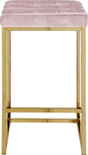 Load image into Gallery viewer, Nicola Pink Velvet Stool