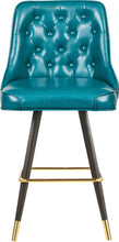 Load image into Gallery viewer, Portnoy Teal Faux Leather Counter/Bar Stool