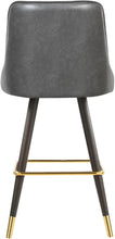Load image into Gallery viewer, Portnoy Grey Faux Leather Counter/Bar Stool