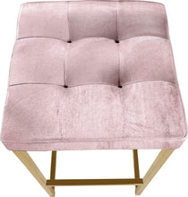Load image into Gallery viewer, Nicola Pink Velvet Stool