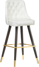 Load image into Gallery viewer, Portnoy White Faux Leather Counter/Bar Stool