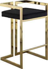 Load image into Gallery viewer, Ezra Black Velvet Stool