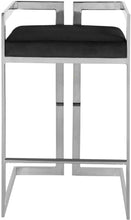 Load image into Gallery viewer, Ezra Black Velvet Stool