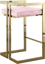 Load image into Gallery viewer, Ezra Pink Velvet Stool