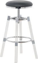 Load image into Gallery viewer, Venus Grey Faux Leather Adjustable Stool