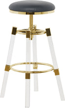 Load image into Gallery viewer, Venus Grey Faux Leather Adjustable Stool