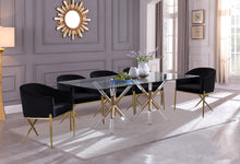 Load image into Gallery viewer, Mercury Acrylic/Gold Dining Table