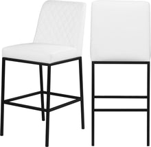 Load image into Gallery viewer, Bryce White Faux Leather Stool