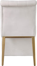 Load image into Gallery viewer, Curve Cream Velvet Dining Chair