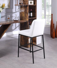 Load image into Gallery viewer, Bryce White Faux Leather Stool