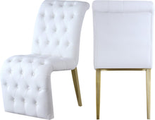 Load image into Gallery viewer, Curve White Faux Leather Dining Chair
