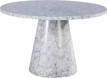 Load image into Gallery viewer, Omni White Faux Marble Dining Table