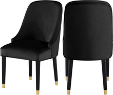 Load image into Gallery viewer, Omni Black Velvet Dining Chair