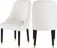 Load image into Gallery viewer, Omni Cream Velvet Dining Chair
