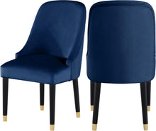 Load image into Gallery viewer, Omni Navy Velvet Dining Chair