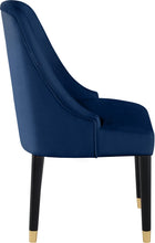 Load image into Gallery viewer, Omni Navy Velvet Dining Chair