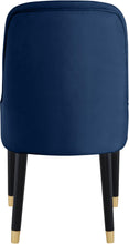 Load image into Gallery viewer, Omni Navy Velvet Dining Chair