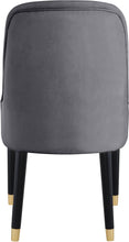 Load image into Gallery viewer, Omni Grey Velvet Dining Chair