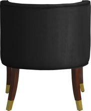 Load image into Gallery viewer, Perry Black Velvet Dining Chair