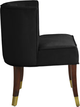 Load image into Gallery viewer, Perry Black Velvet Dining Chair