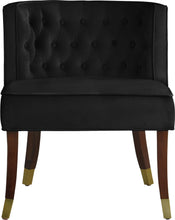 Load image into Gallery viewer, Perry Black Velvet Dining Chair